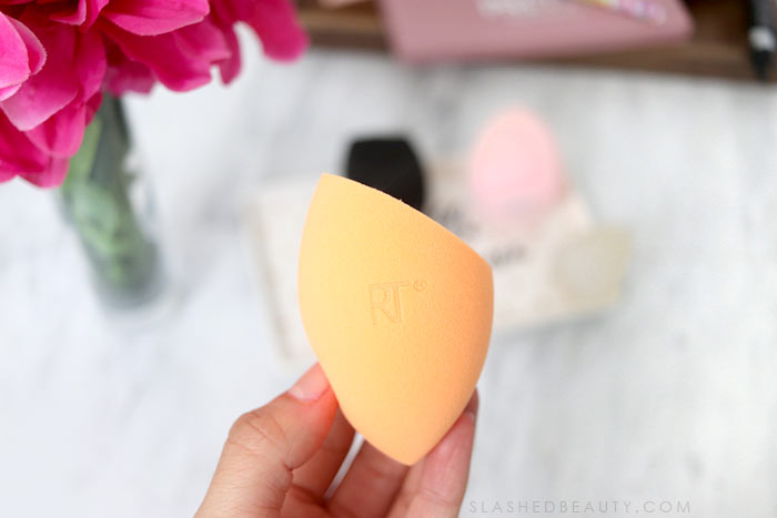 Real Techniques Miracle Complexion Sponge: Looking for beautyblender dupes? Here are four budget-friendly beauty sponges that will get the job done just as well as the original beauty blender. | Slashed Beauty
