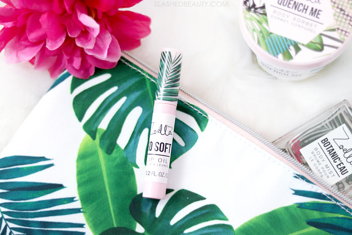 Zoella Beauty So Soft Lip Oil: Take a look at the new Zoella Beauty Splash Botanics Collection, a fresh bath & body line for summer. | Slashed Beauty