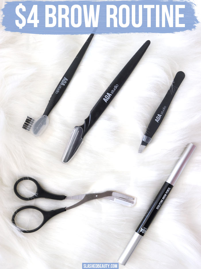 See me test out $1 brow products from Shop Miss A! Can you get a great brow routine for less than $5? | Slashed Beauty