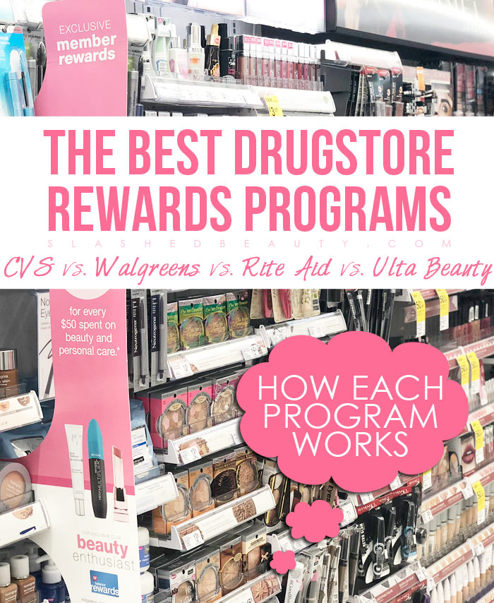 CVS, Walgreens, Rite Aid or Ulta Beauty? Find out what is the best drugstore rewards program to get you the best beauty savings. | Slashed Beauty