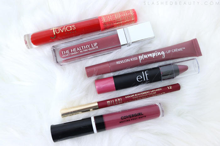 Red & Berry Drugstore Lipsticks for Fall: Before Fall is in full swing, take these baby steps to start the transition from summer to fall makeup! Complete with drugstore makeup suggestions. | Slashed Beauty