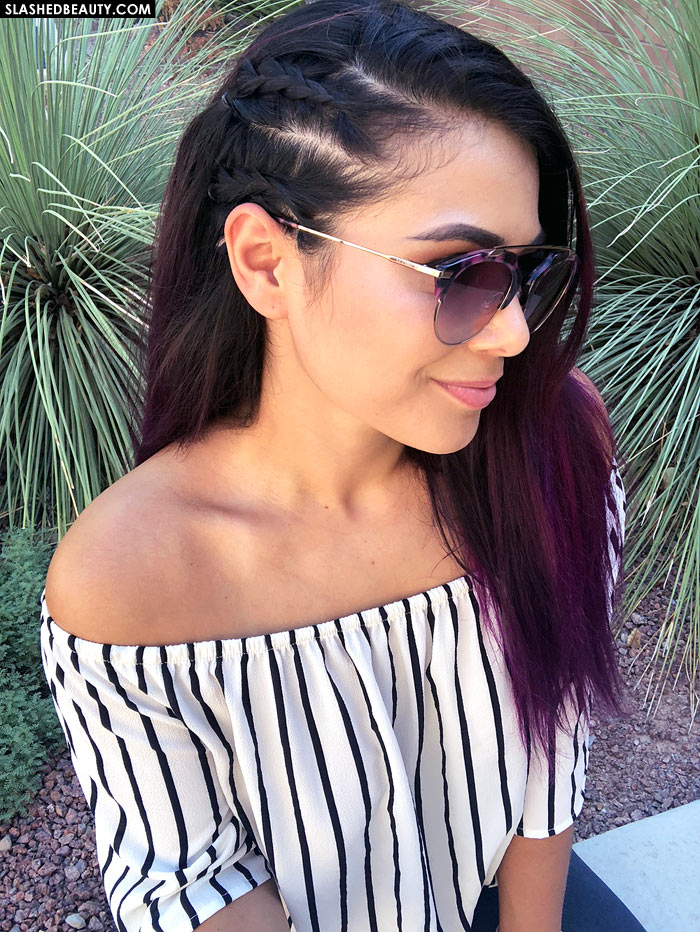 Music Festival Side Braids Hair Tutorial: Faux Side Shave with Braids | Slashed Beauty
