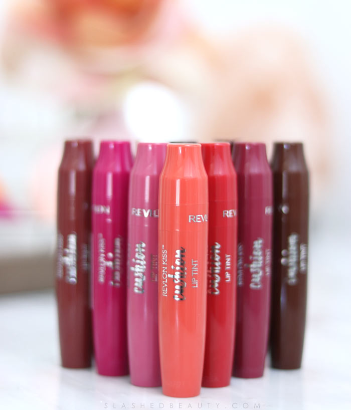 Revlon Kiss Cushion Lip Tints Review and Lip Swatches | Slashed Beauty
