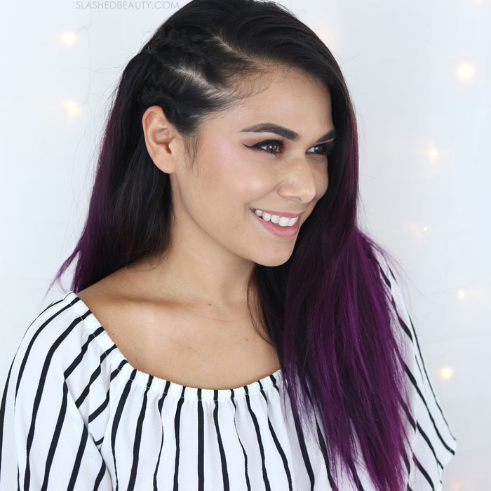 Music Festival Side Braids Hair Tutorial: Faux Side Shave with Braids | Slashed Beauty