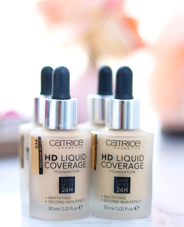 See a Before and After Review of the Catrice HD Liquid Coverage Foundation: Full Coverage and Lightweight Drugstore Foundation | Slashed Beauty 