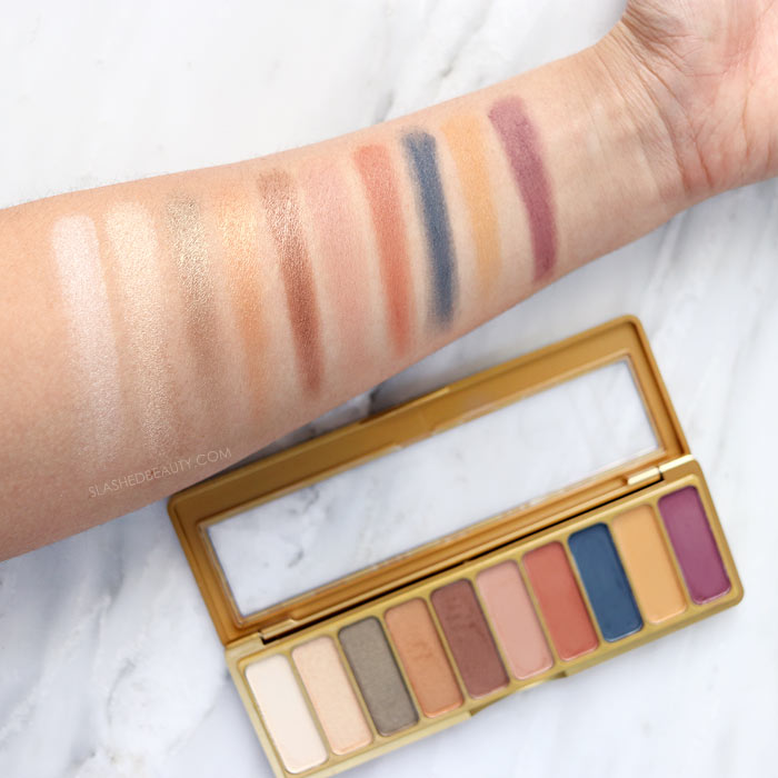 Review of e.l.f. Cosmetics Modern Metals Collection eyeshadow palette with swatches | Slashed Beauty