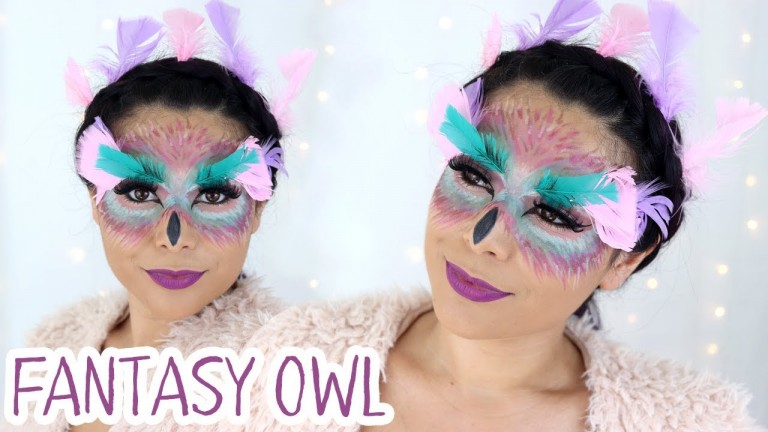 Easy Fantasy Owl Halloween Makeup Tutorial