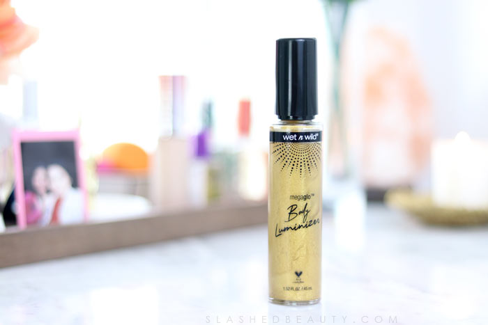 wet n wild MegaGlo Body Luminizer Review: Gold Rush Swatches | Slashed Beauty