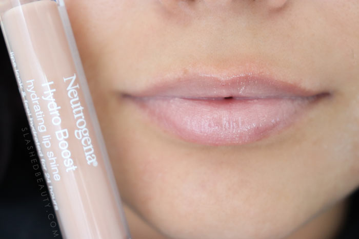 Best Lip Color for Dry Lips: Neutrogena Hydro Boost Hydrating Lip Shines TRUE NUDE Review & Swatches | Slashed Beauty