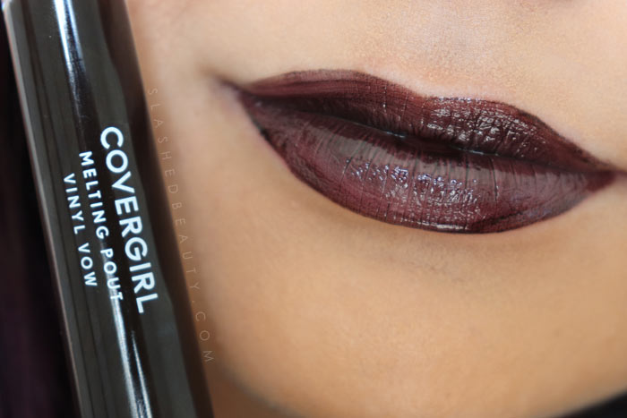 Covergirl Melting Pout Vinyl Vow Lipgloss Review and Lip Swatches : Fall In Deep | Slashed Beauty