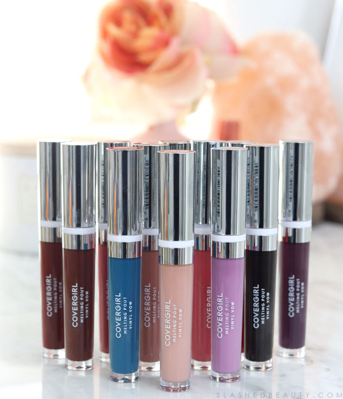 Covergirl Melting Pout Vinyl Vow Lipgloss Review and Lip Swatches | Slashed Beauty