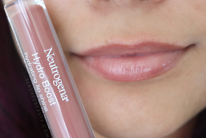 Best Lip Color for Dry Lips: Neutrogena Hydro Boost Hydrating Lip Shines ALMOND NUDE Review & Swatches | Slashed Beauty