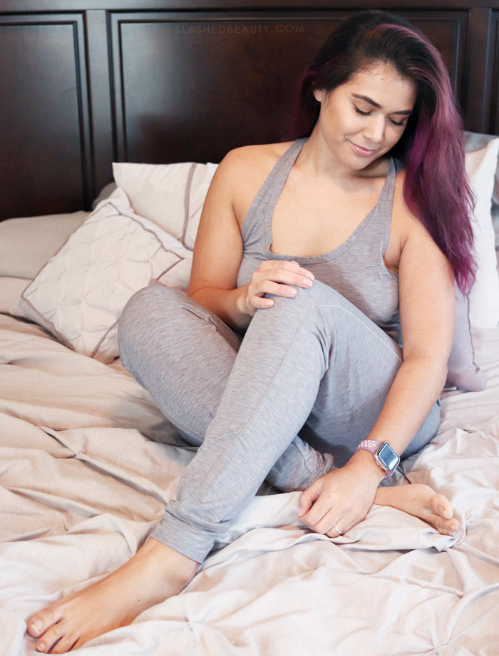 5 Products to Jump Start your Fitness Resolutions | Products to Help you Get Active | Under Amrour Athlete Recovery Sleepwear Jumpsuit | Slashed Beauty