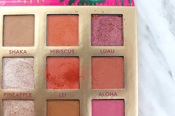 Coral Summer Eyeshadow Palette | BH Cosmetics Hangin' in Hawaii Palette Review & Swatches | Slashed Beauty