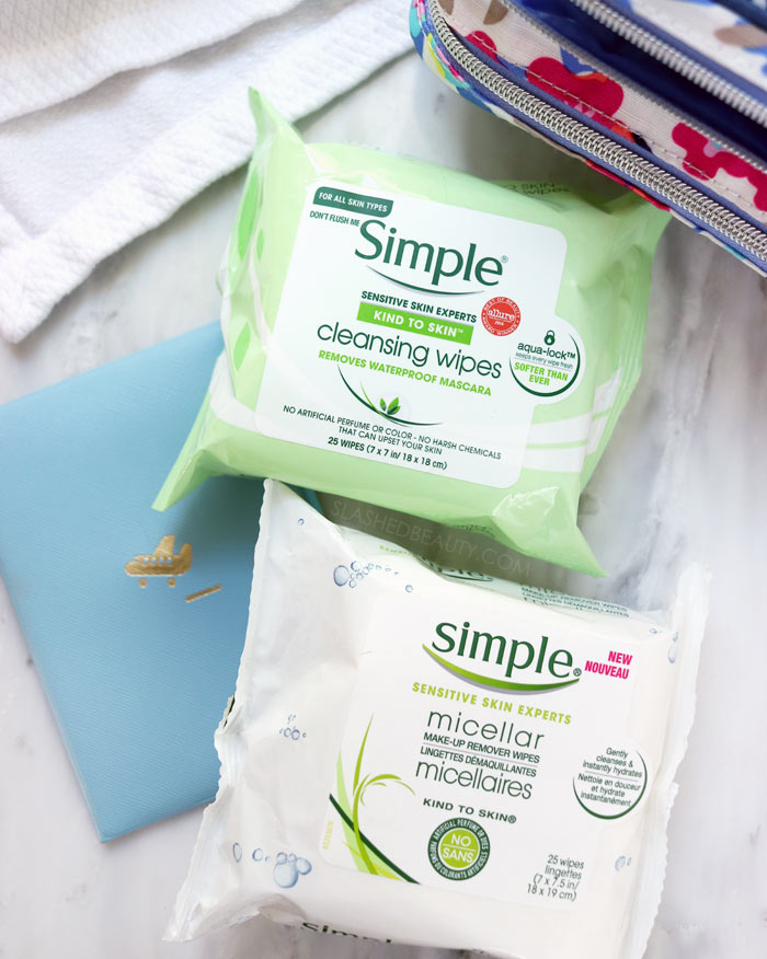 Why Does My Skin Break Out When I Travel? Best Face Wipes for Travel from Simple Skincare | Slashed Beauty
