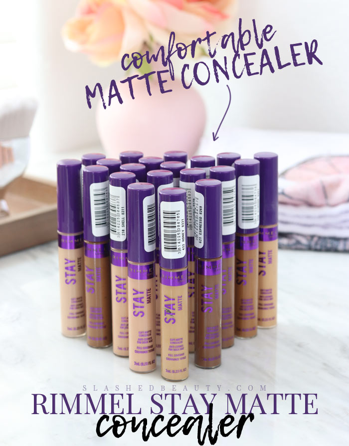 REVIEW & SWATCHES: Rimmel Stay Matte Conecaler All Shades | Comfortable Drugstore Matte Concealer | Slashed Beauty
