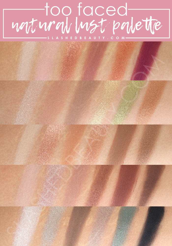 Too Faced Natural Lust Palette Review & Swatches | Too Faced Value Bundle on HSN | Slashed Beauty
