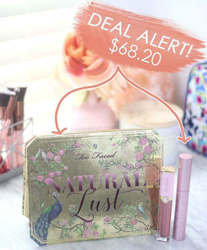 Too Faced Natural Lust Palette Review & Swatches | Too Faced Value Bundle on HSN | Slashed Beauty