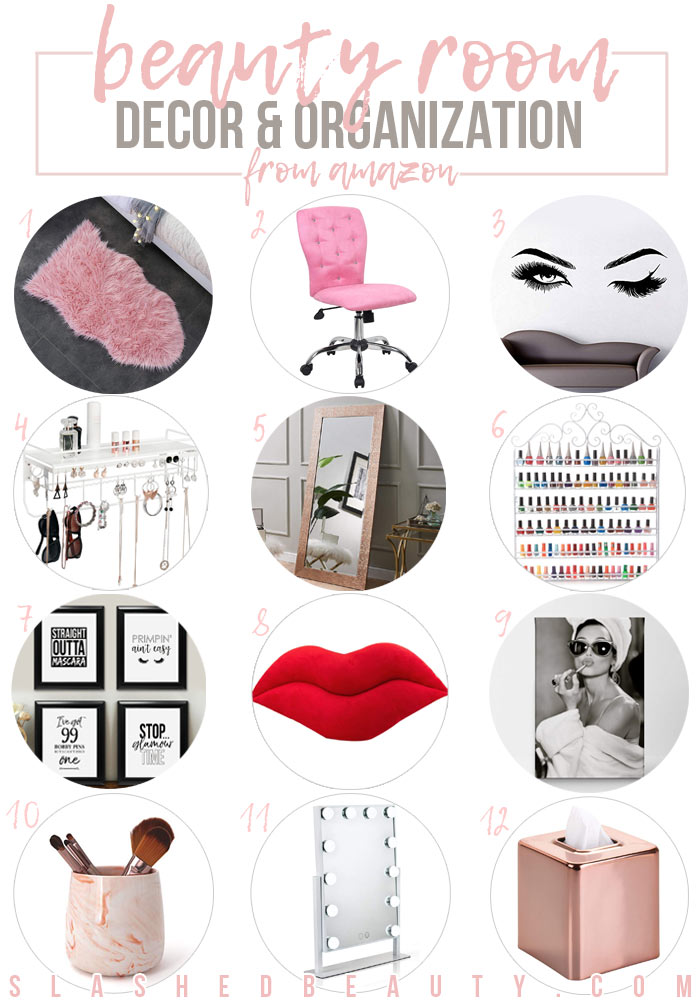 12 Best Beauty Room Decor & Organization Items from Amazon | Slashed Beauty