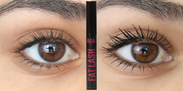 Best Budget-Friendly Mascaras | AOA Fat Lash Mascara Review & Before and After Application Photo | Slashed Beauty