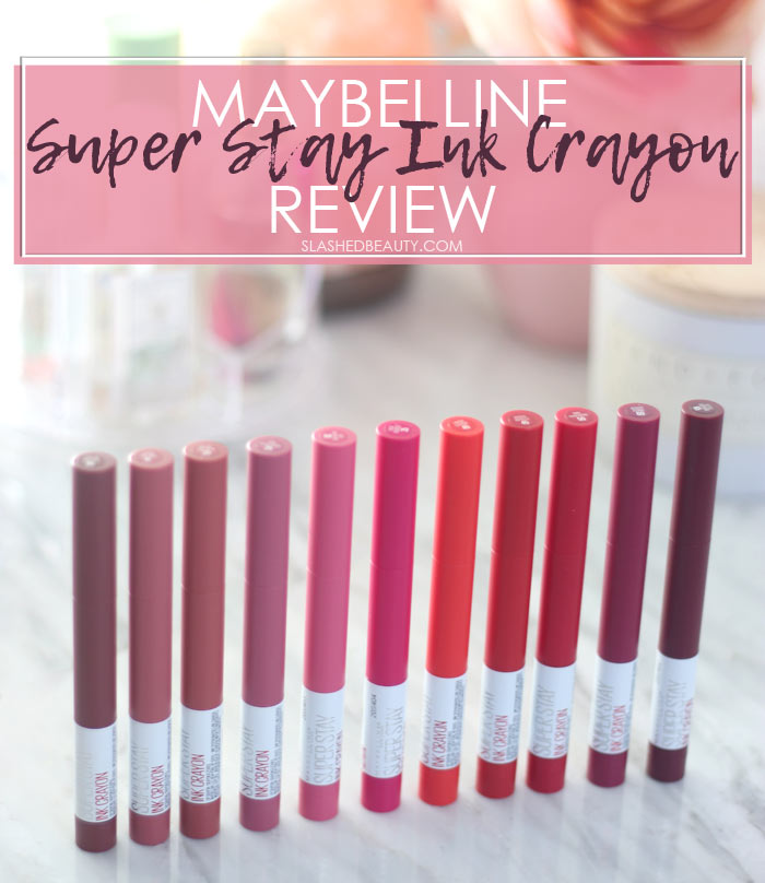 Maybelline SuperStay Ink Crayons Review & Swatches | Slashed Beauty