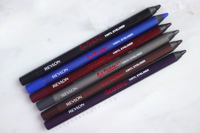 REVIEW & SWATCHES: Revlon So Fierce Vinyl Eyeliners | Waterproof Long Lasting Drugstore Eyeliner Pencil | Slashed Beauty