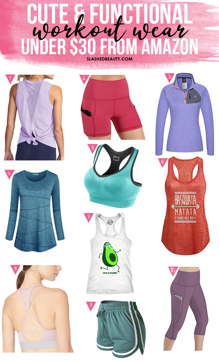 Functional & Cute Workout Clothes from Amazon Under $30 | Slashed Beauty