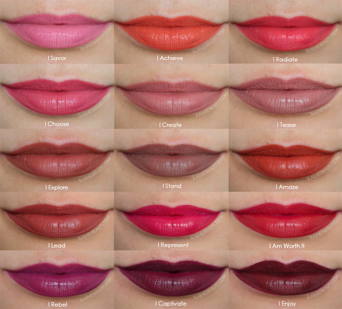 L'Oréal Paris Makeup Rouge Signature Lasting Matte Liquid Lipstick Lip Stains Review | Drugstore Makeup | Long Lasting & Comfortable Matte Drugstore Liquid Lipstick Swatches | Slashed Beauty