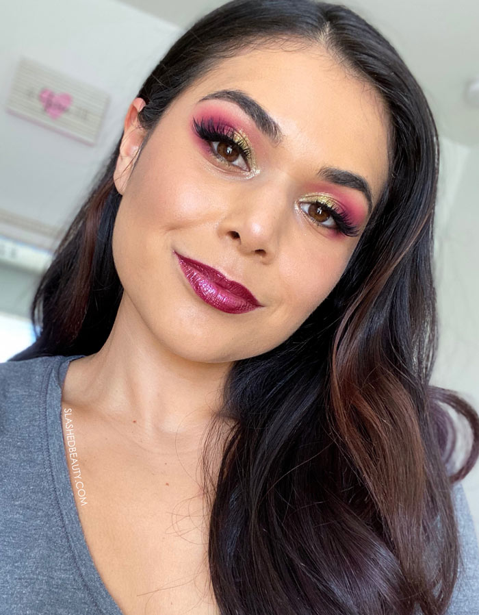 Makeup Obsession x Rady Dusk Shadow Palette Swatches & Review | Cranberry Eyeshadow for Fall | Fall Eyeshadow Look | Drugstore Eyeshadow Palette for Fall | Slashed Beauty