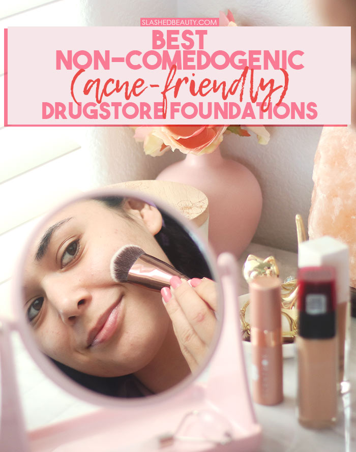 Best drugstore full coverage best sale foundation for acne prone skin