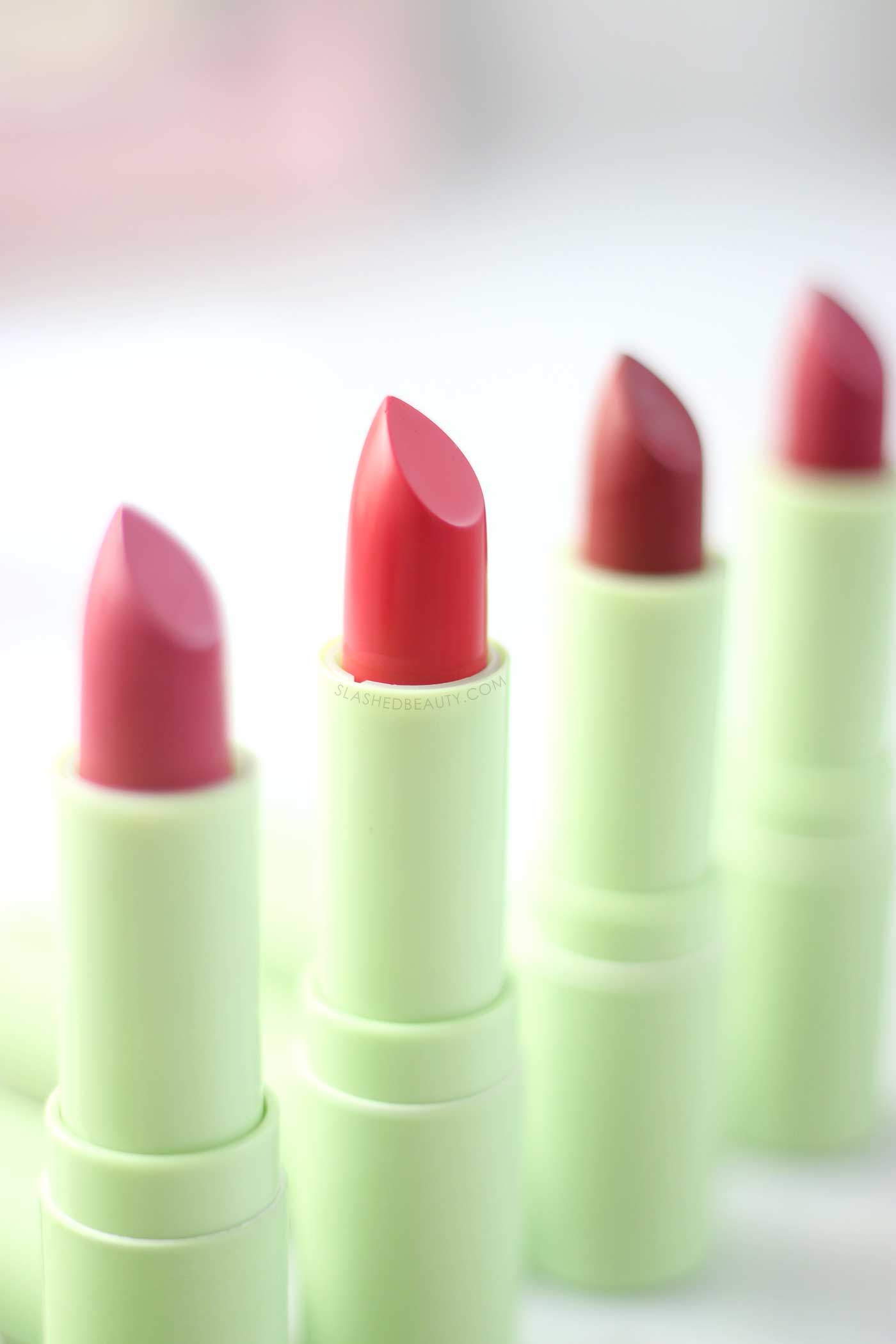 Moisturizing Lipsticks that Last! Pixi Naturellelips Review and Swatches | Slashed Beauty