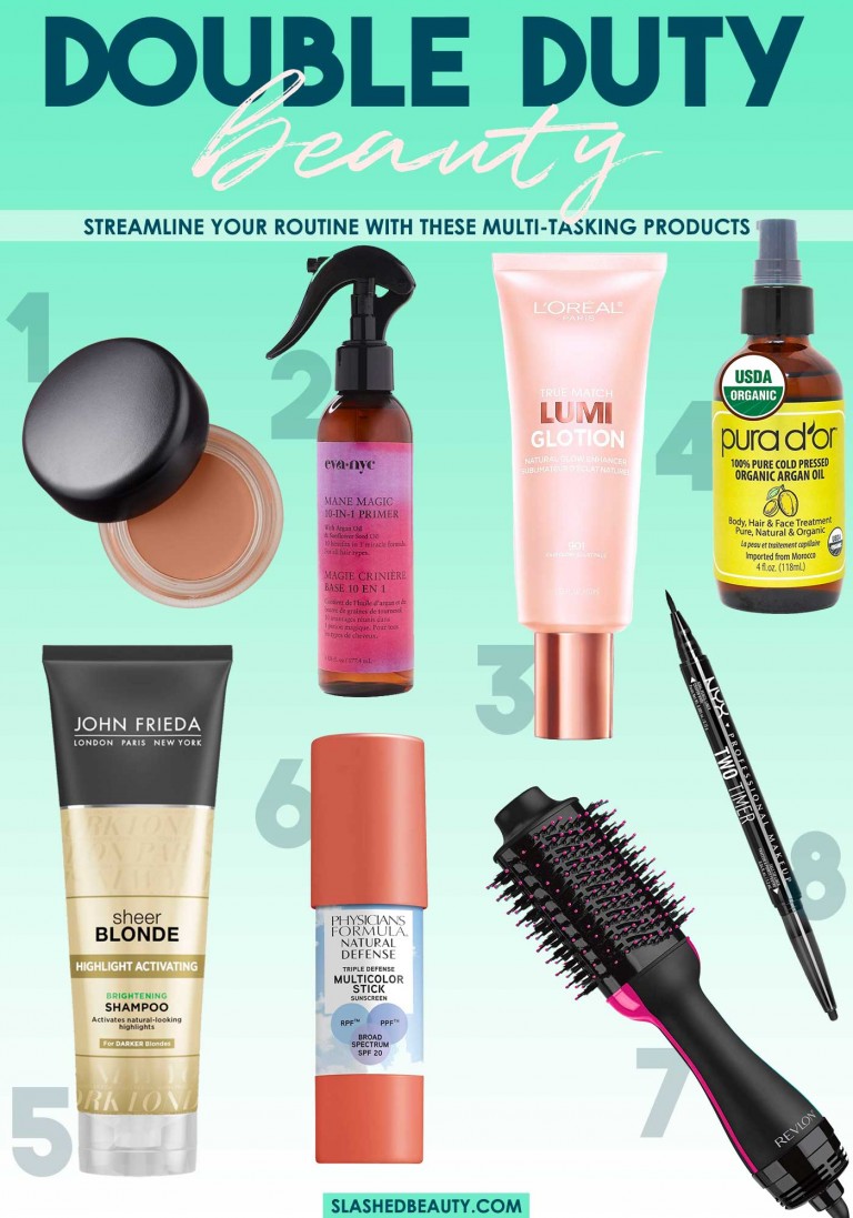 8 Double Duty Beauty Products to Save Time & Space