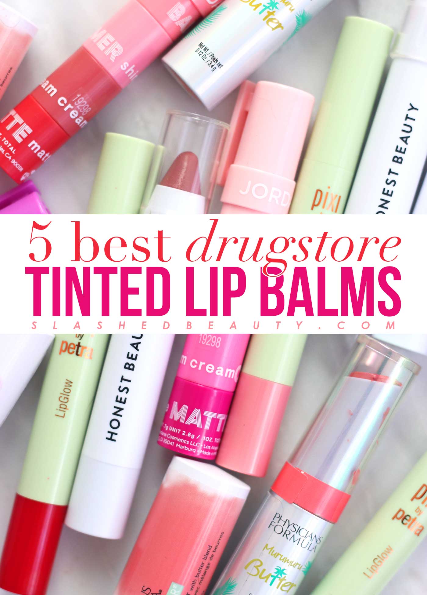 5 Best Drugstore Tinted Lip Balms | Slashed Beauty