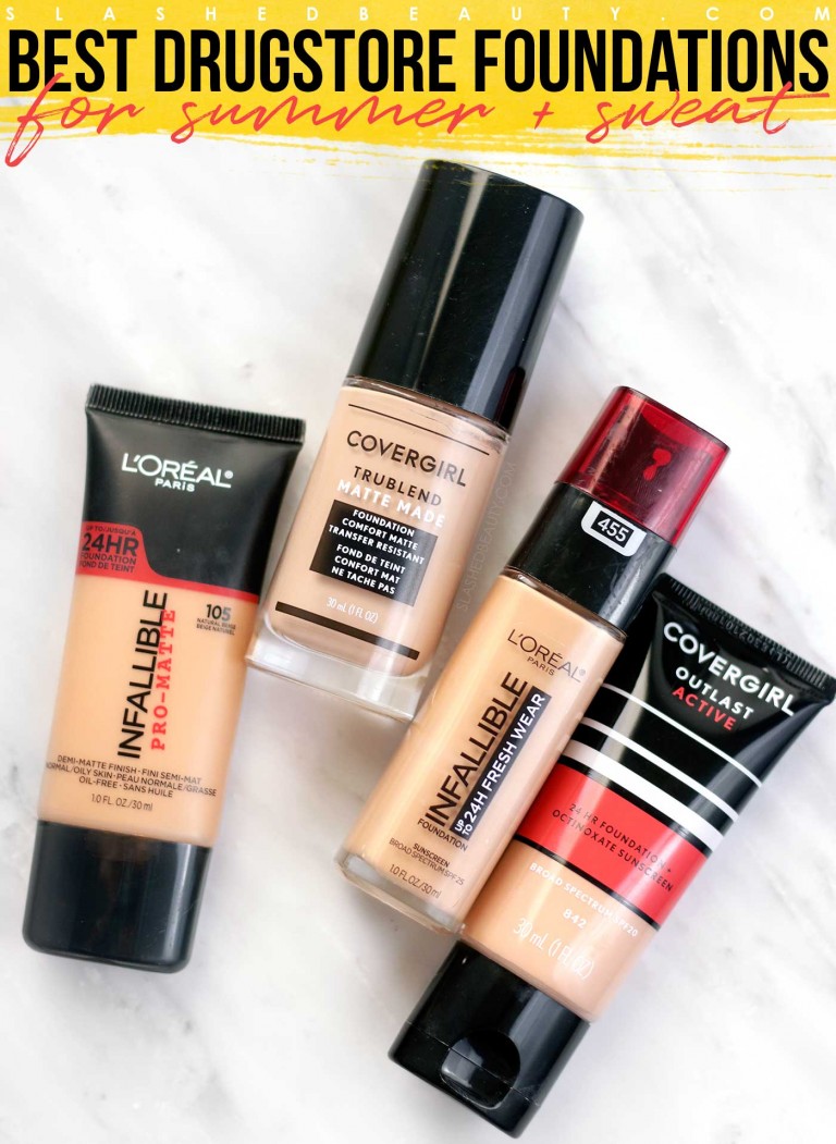 4 Best Drugstore Foundations for Summer and Sweat