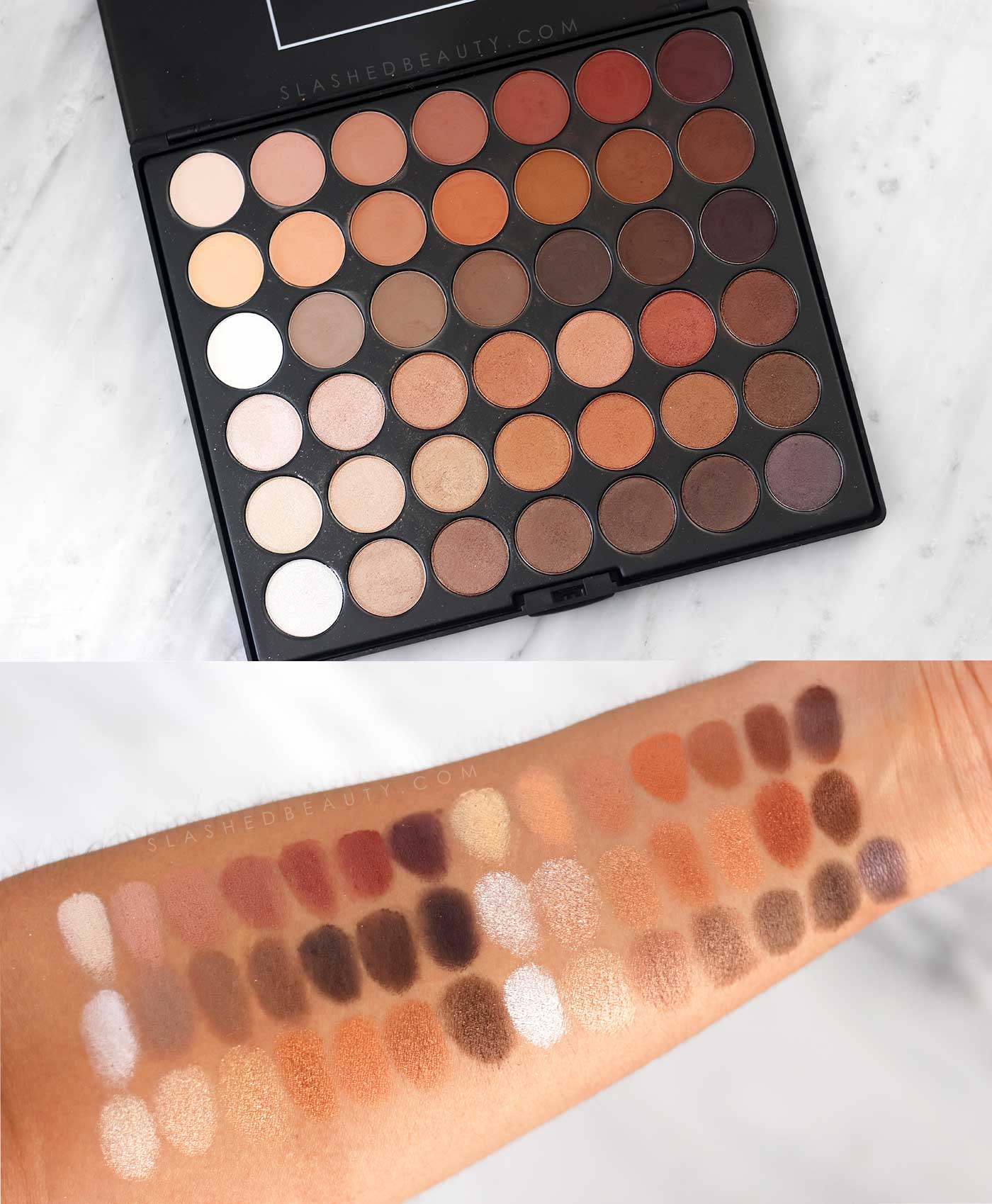 BH Cosmetics Studio Pro Ultimate Neutrals Palette Swatches | 5 Neutral Eyeshadow Palettes for Every Budget | Slashed Beauty