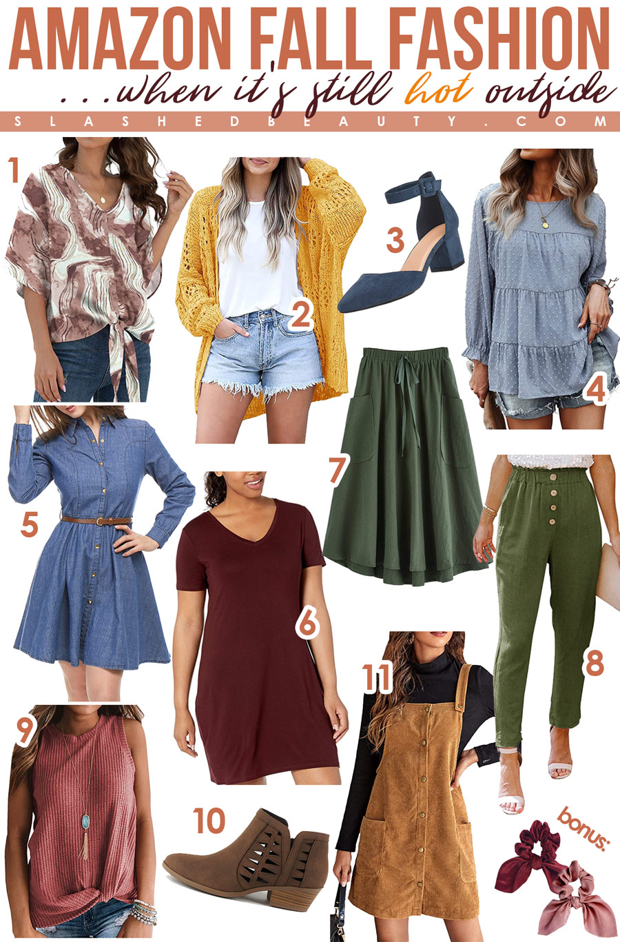 11 Warm Weather Fall Outfit Finds from Amazon | Slashed Beauty