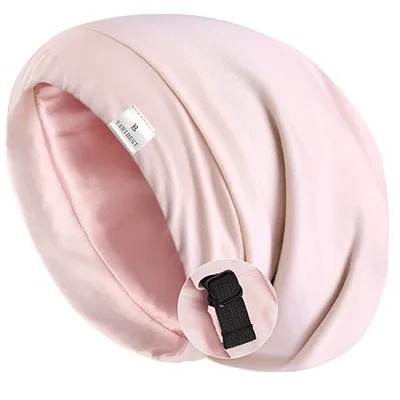 Pink satin lined sleeping cap | Best Amazon Beauty Products | Slashed Beauty