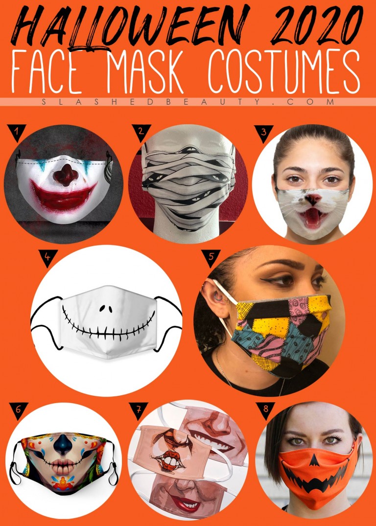 8 Halloween Face Mask Costumes from Etsy