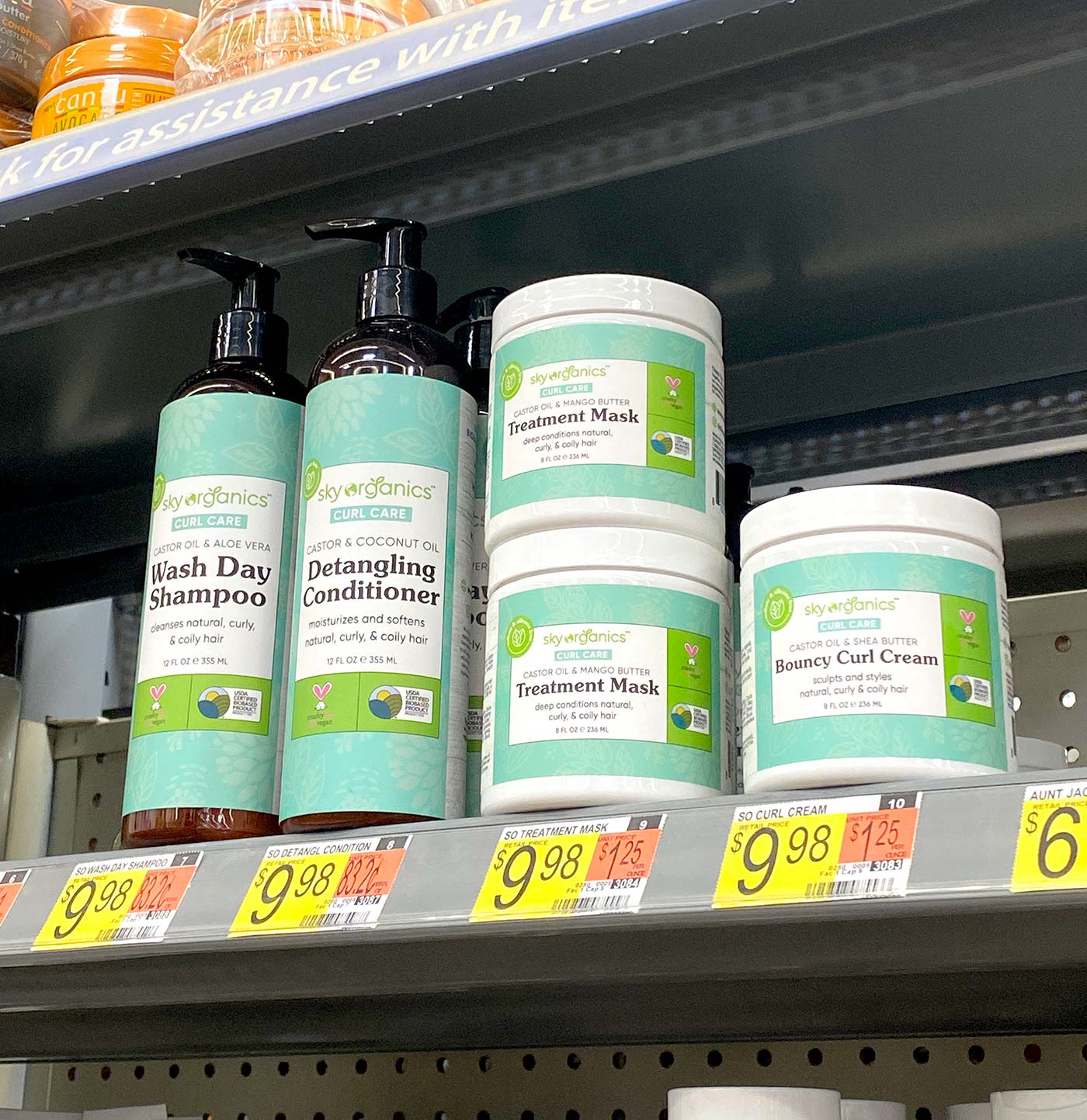 Vegan & Affordable Curly Hair Products from Sky Organics at Walmart | Slashed Beauty