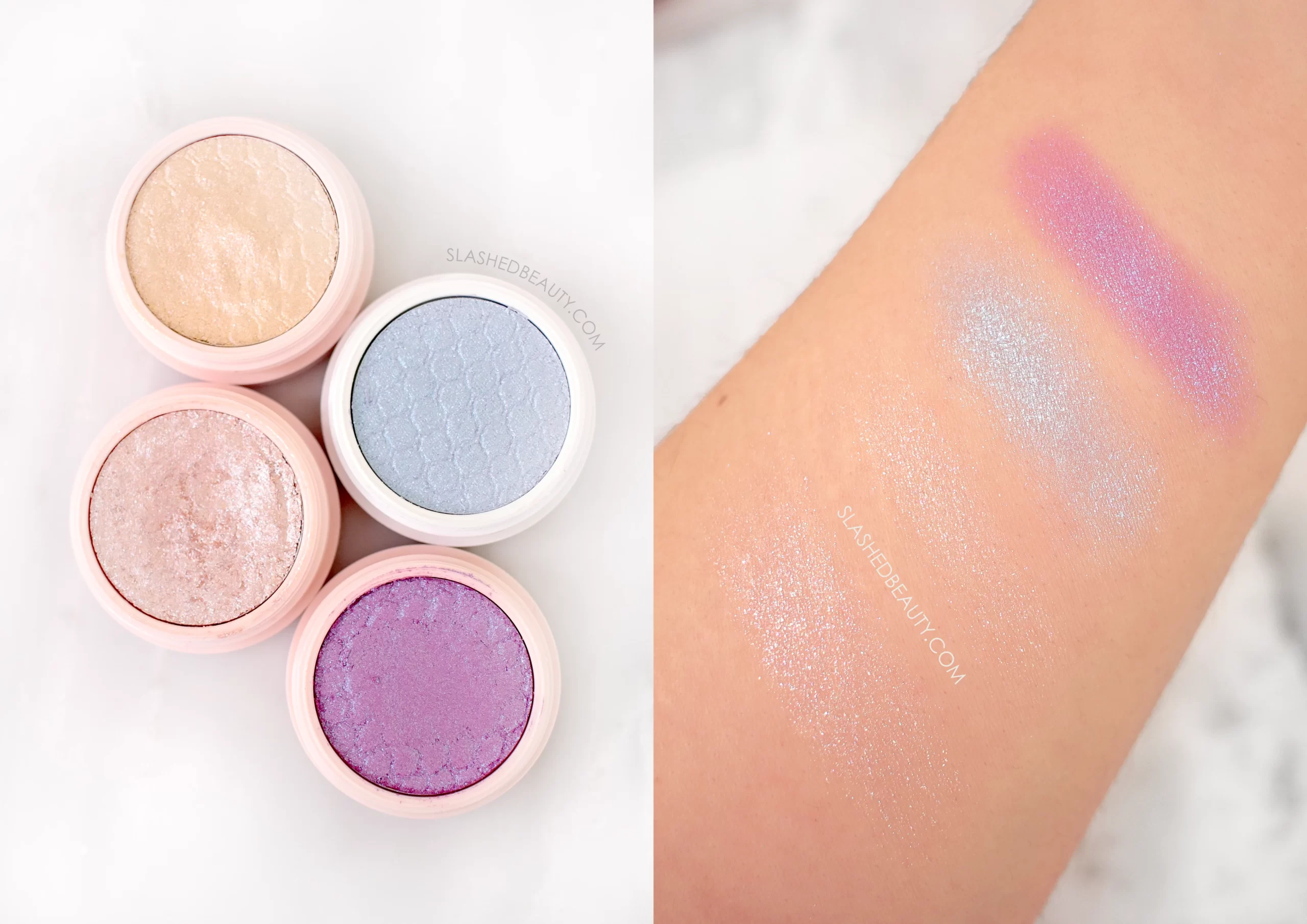 Swatches of ColourPop Super Shock Shadows in Frog, Mighty Morphin, Moon Daisy & Ripple | The Best ColourPop Makeup at Target | Slashed Beauty