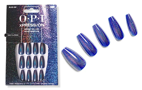 OPI xPRESS/On Special Effect Press On Nails - Blue-Gie | Taylor Swift 1989 Inspired Press On Nails | Slashed Beauty