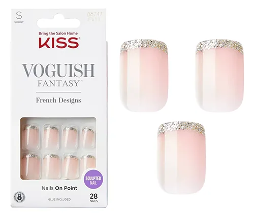 Kiss Voguish Fantasy French Designs - Bisous | Taylor Swift Evermore Inspired Press On Nails | Slashed Beauty