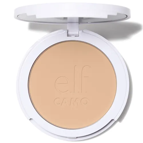 e.l.f. Camo Powder Foundation | Top 4 Drugstore Powder Foundations Tested Before & After | Slashed Beauty