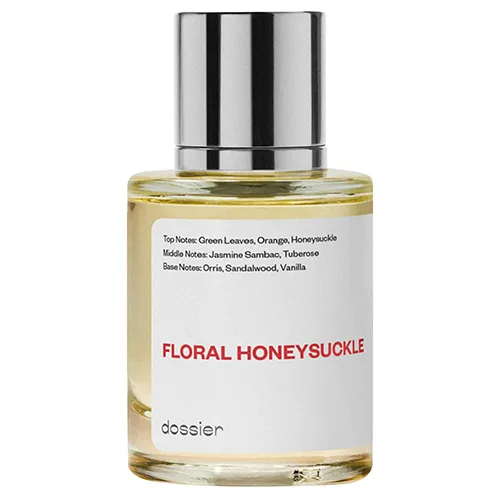 Bottle of Dossier Floral Honeysuckle perfume | 7 Affordable Perfumes that Don't Smell Cheap | Slashed Beauty